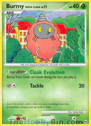 Burmy Trash Cloak Platinum Arceus Common #58/99