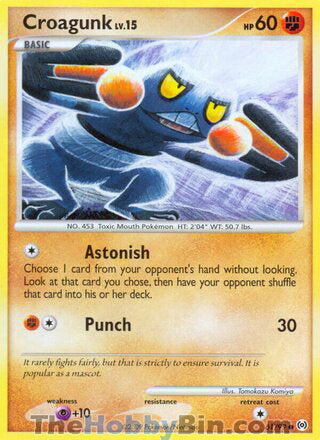 Croagunk Platinum Arceus Common #61/99