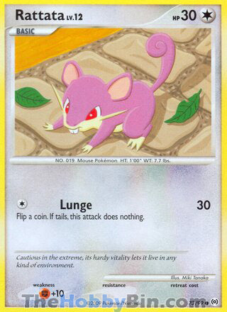 Rattata Platinum Arceus Common #73/99