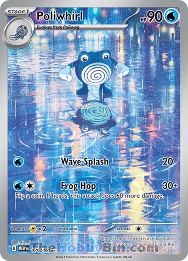 Poliwhirl Pokemon 151 Illustration Rare #176/165
