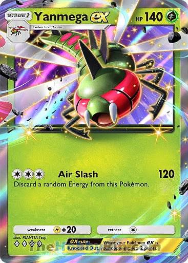 Yanmega ex Space-Time Smackdown Four Diamond #007/155