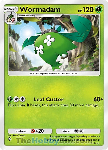 Wormadam Space-Time Smackdown One Diamond #016/155