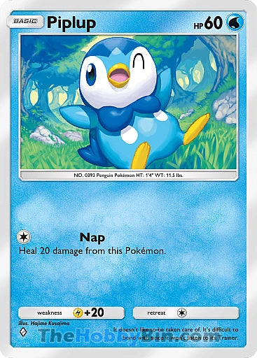 Piplup Space-Time Smackdown One Diamond #035/155