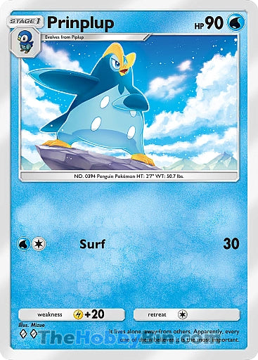 Prinplup Space-Time Smackdown Two Diamond #036/155