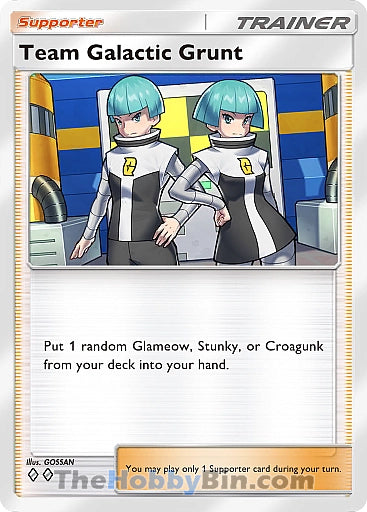 Team Galactic Grunt Space-Time Smackdown Two Diamond #151/155