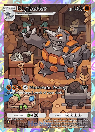 Rhyperior Space-Time Smackdown One Star #169/155