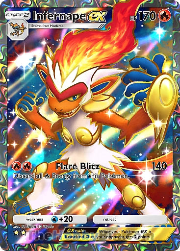 Infernape ex Space-Time Smackdown Two Star #181/155