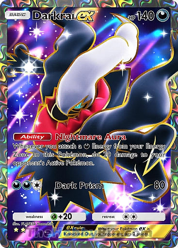 Darkrai ex Space-Time Smackdown Two Star #187/155