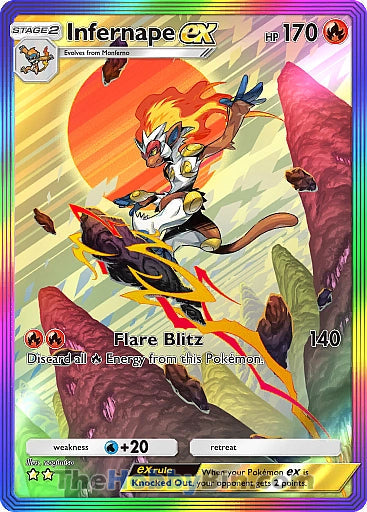 Infernape ex Space-Time Smackdown Two Star #197/155