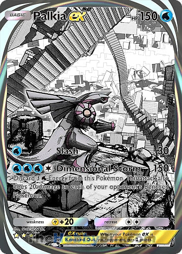 Palkia ex Space-Time Smackdown Three Star #204/155