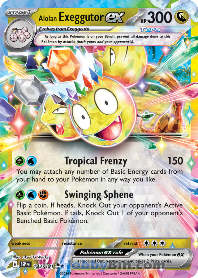 Alolan Exeggutor ex Surging Sparks Double Rare #133/191