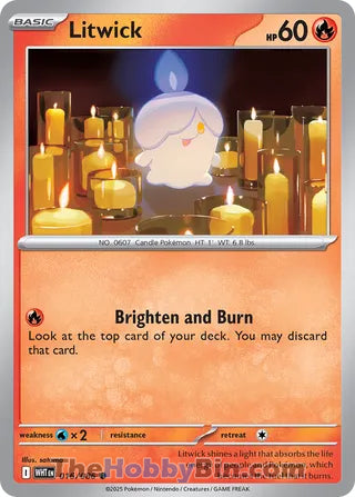 Litwick White Flare English Common #016/086