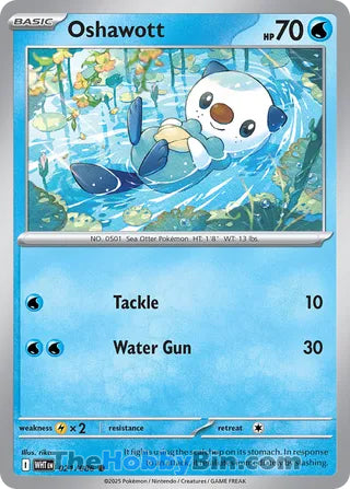 Oshawott White Flare English Common #021/086