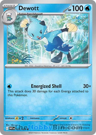 Dewott White Flare English Common #022/086