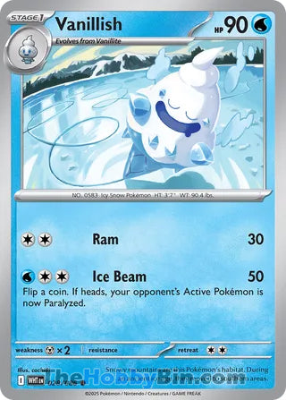 Vanillish White Flare English Common #028/086