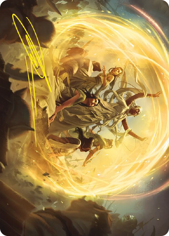 0073 Heroic Intervention Art Card (Gold-Stamped Signature) S Art Series: Universes Beyond: The Lord of the Rings: Tales of Middle-earth