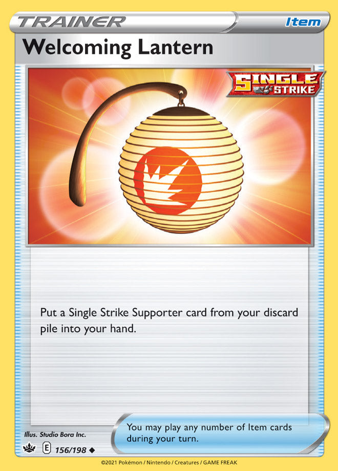 Pokemon Chilling Reign Welcoming Lantern #156