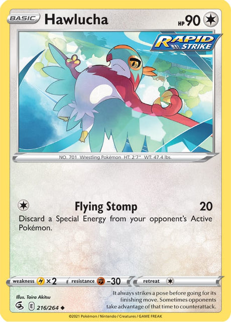 Pokemon Fusion Strike Hawlucha #216