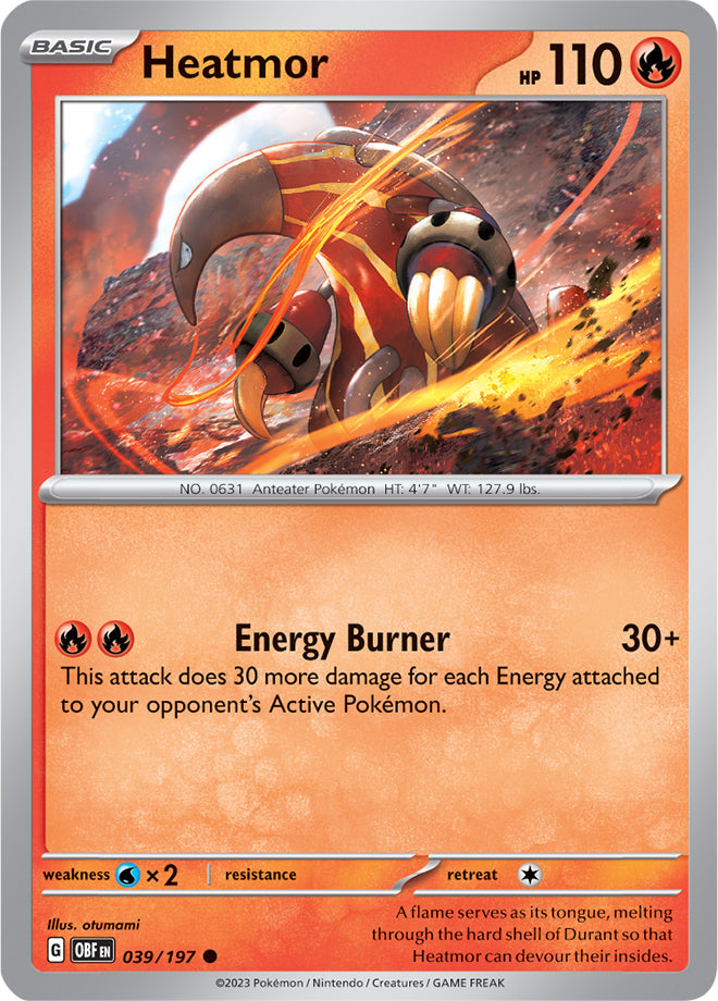 Pokemon Obsidian Flames Heatmor #39