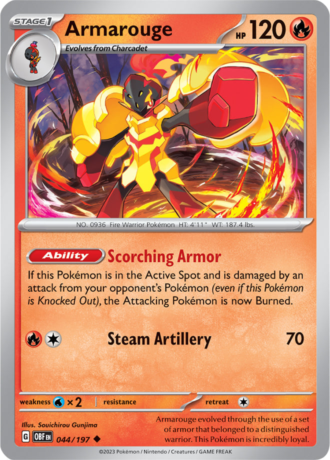 Pokemon Obsidian Flames Armarouge #44
