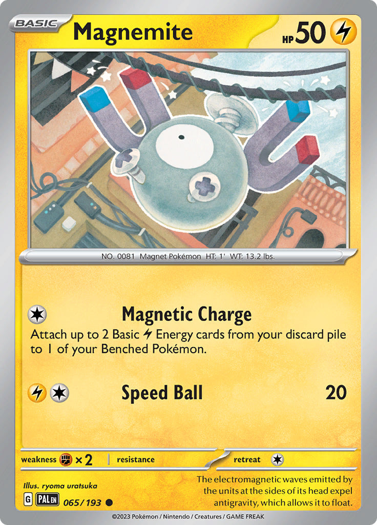 Pokemon Paldea Evolved Magnemite #65