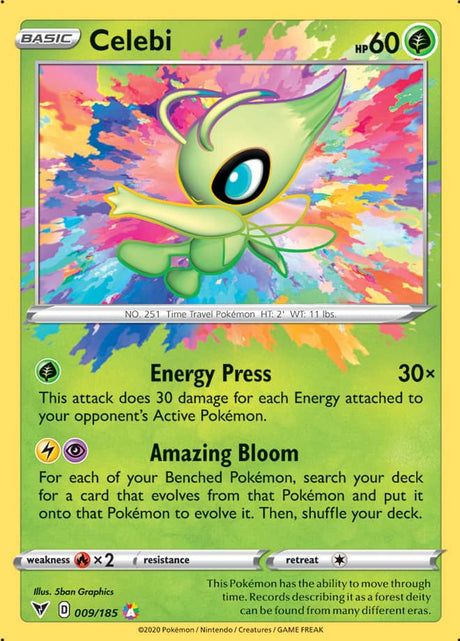 Pokemon Vivid Voltage Celebi #9