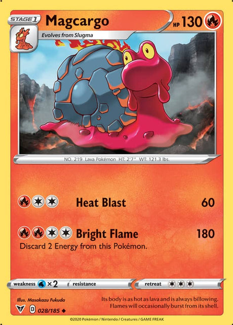 Pokemon Vivid Voltage Magcargo #28