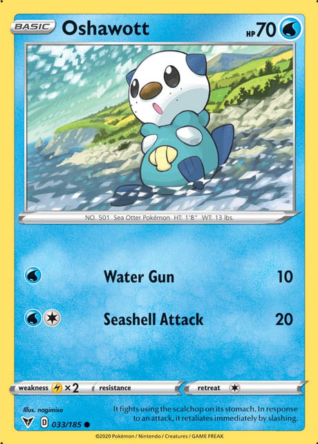 Pokemon Vivid Voltage Oshawott #33