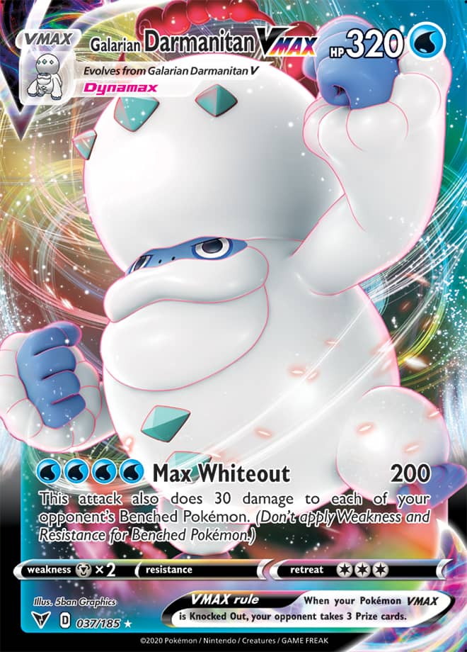 Pokemon Vivid Voltage Galarian Darmanitan VMAX #37