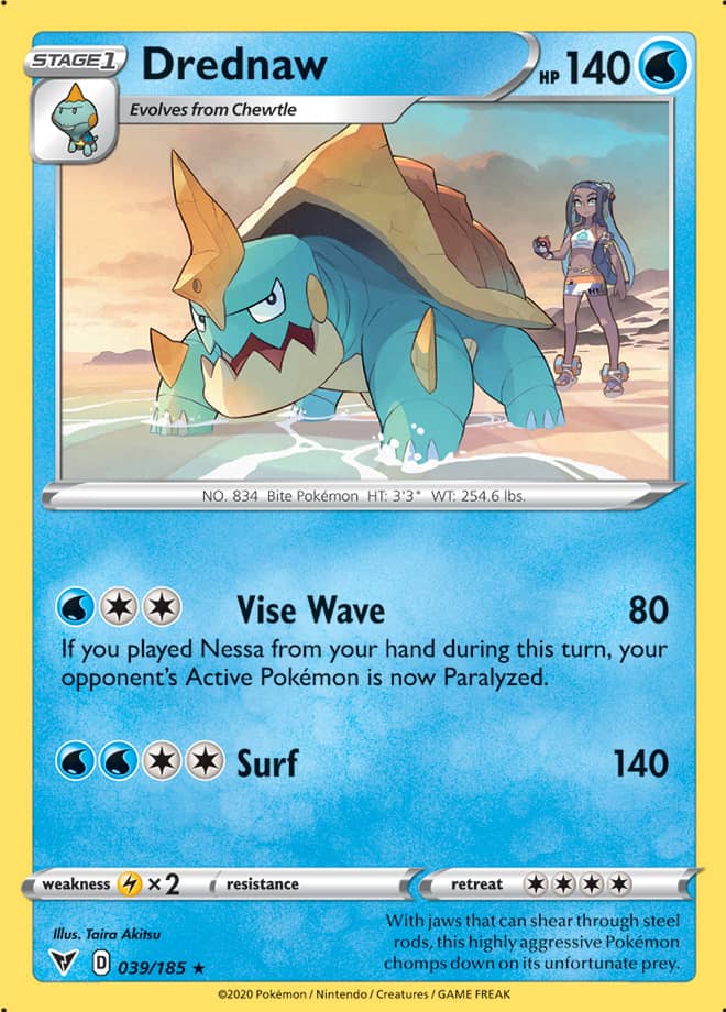 Pokemon Vivid Voltage Drednaw #39