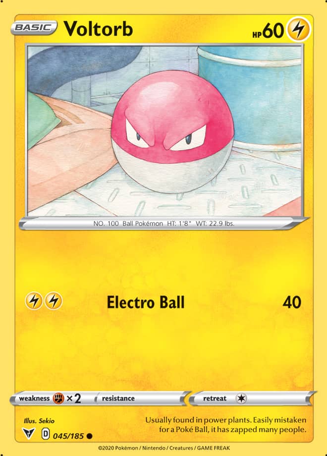 Pokemon Vivid Voltage Voltorb #45