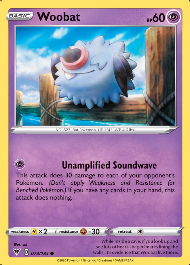 Pokemon Vivid Voltage Woobat #73
