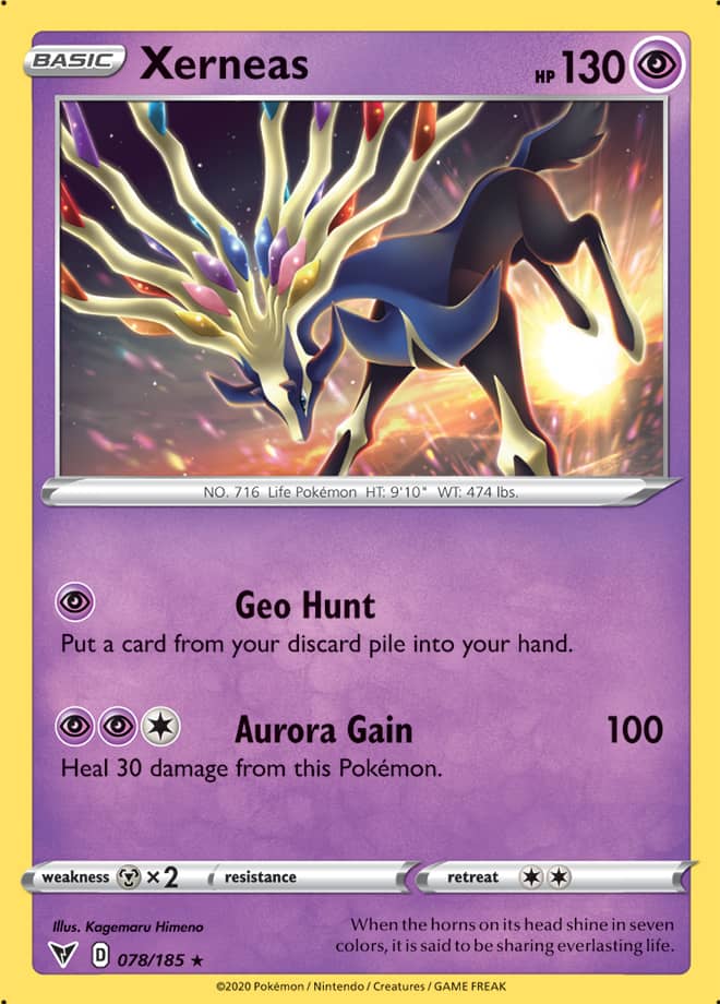 Pokemon Vivid Voltage Xerneas #78