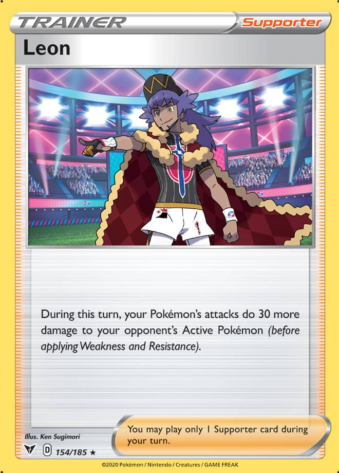 Pokemon Vivid Voltage Leon #154