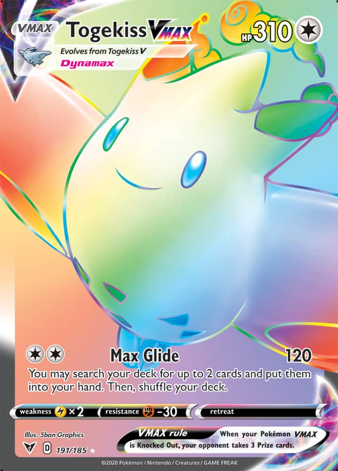 Pokemon Vivid Voltage Togekiss VMAX #191