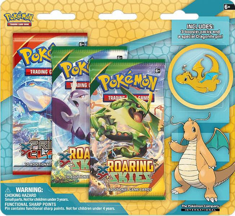 Dragonite Collectors Pin 3 Pack Blister