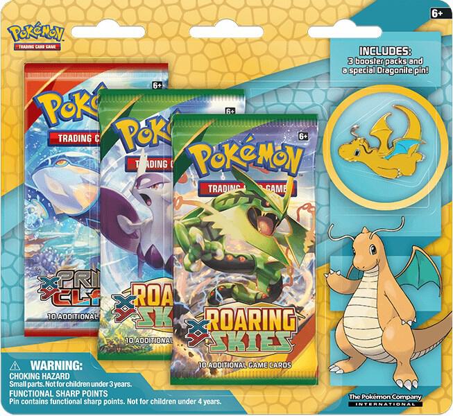 Dragonite Collectors Pin 3 Pack Blister