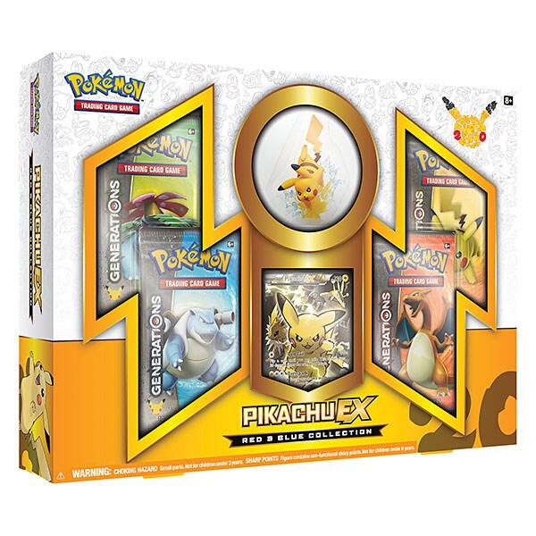 Red and Blue Collection Pikachu EX - Generations sealed product