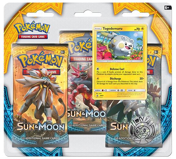 Sun and Moon Base Set 3 Pack Blister Togedemaru - Sun & Moon Base Set sealed product