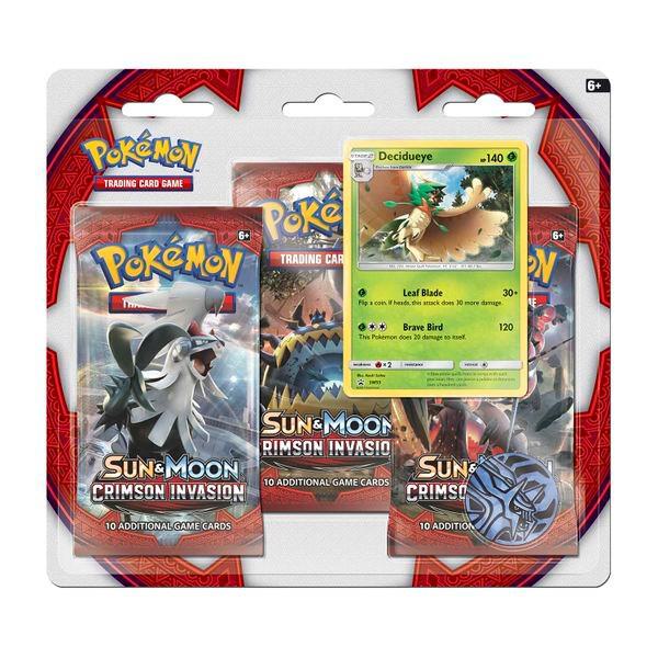 Crimson Invasion 3 Pack Blister Decidueye
