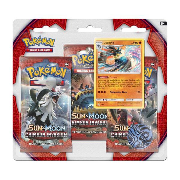 Crimson Invasion 3 Pack Blister Lucario