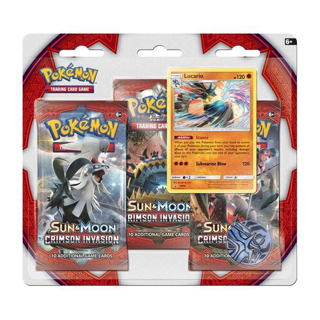 Crimson Invasion 3 Pack Blister Lucario