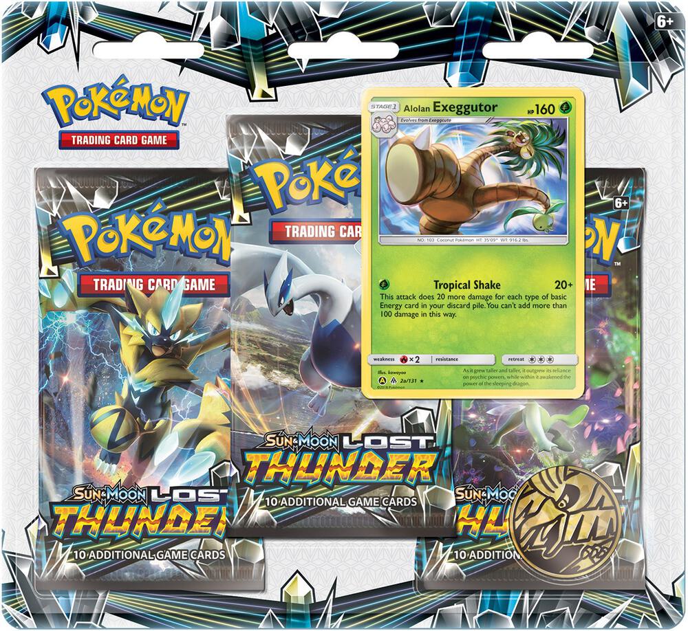 Lost Thunder 3 Pack Blister Alolan Exeggutor