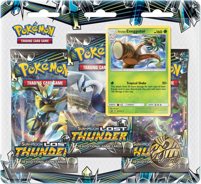 Lost Thunder 3 Pack Blister Alolan Exeggutor