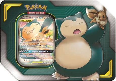 TAG TEAM Tin Eevee and Snorlax GX