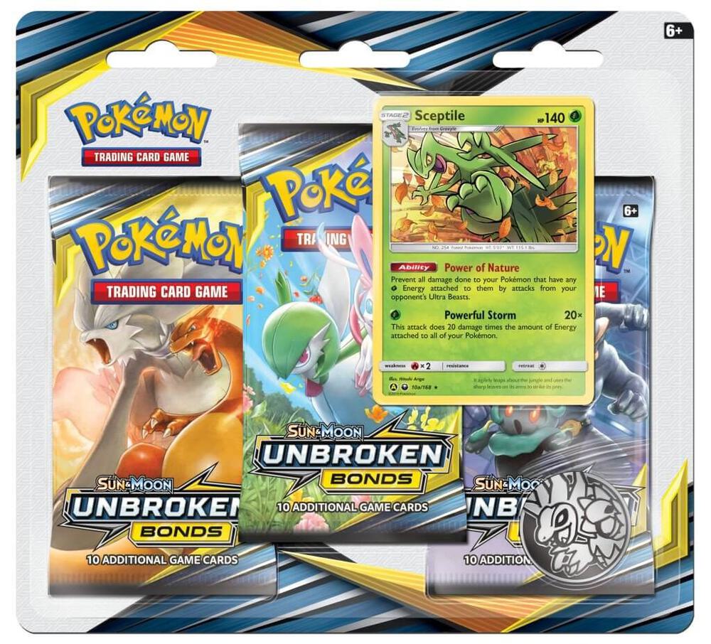 Unbroken Bonds 3 Pack Blister Sceptile