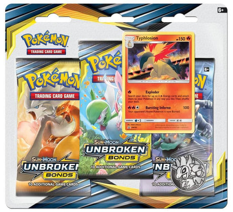 Unbroken Bonds 3 Pack Blister Typhlosion