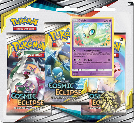 Cosmic Eclipse 3 Pack Blister Celebi