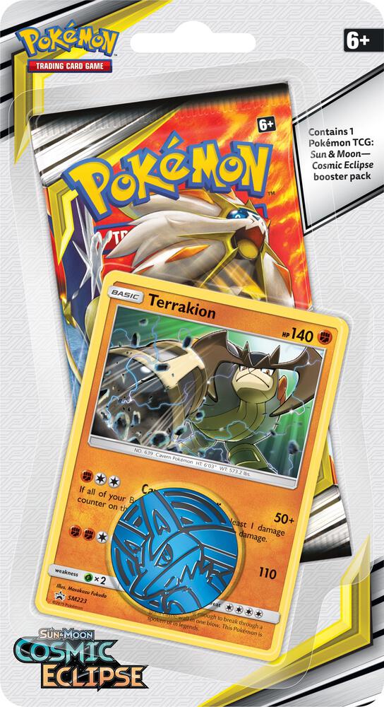 Cosmic Eclipse Single Pack Blister Terrakion - Cosmic Eclipse sealed product