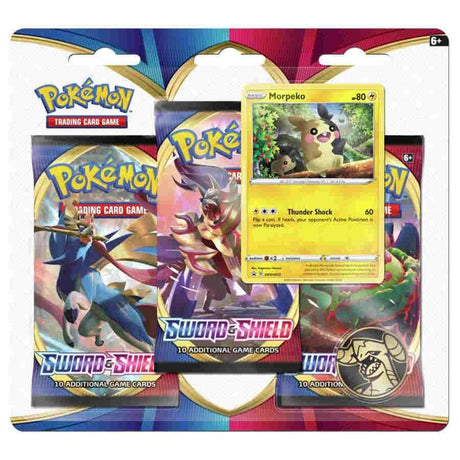 Sword and Shield 3 Pack Blister Morpeko